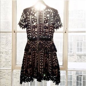 Navy lace dress